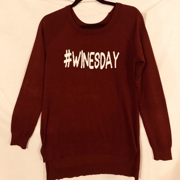 Rue 21 Winesday Sweater Size Medium - Picture 1 of 4